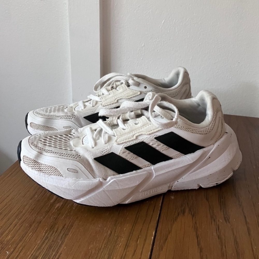 Adidas adistar black and white running sneakers